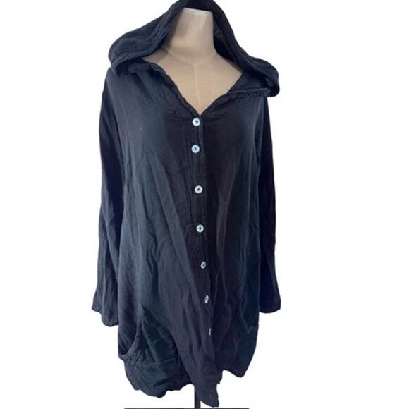 Oh My Gauze! Other - "OH MY GAUZE" Tunic Top, Cover Up, 100% Cotton, Small, Hooded, Summer,Beach Wear